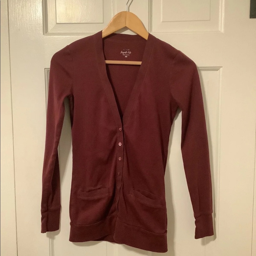 J. Crew Cardigan - Maroon